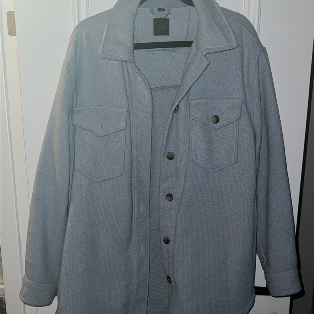 Light blue shacket